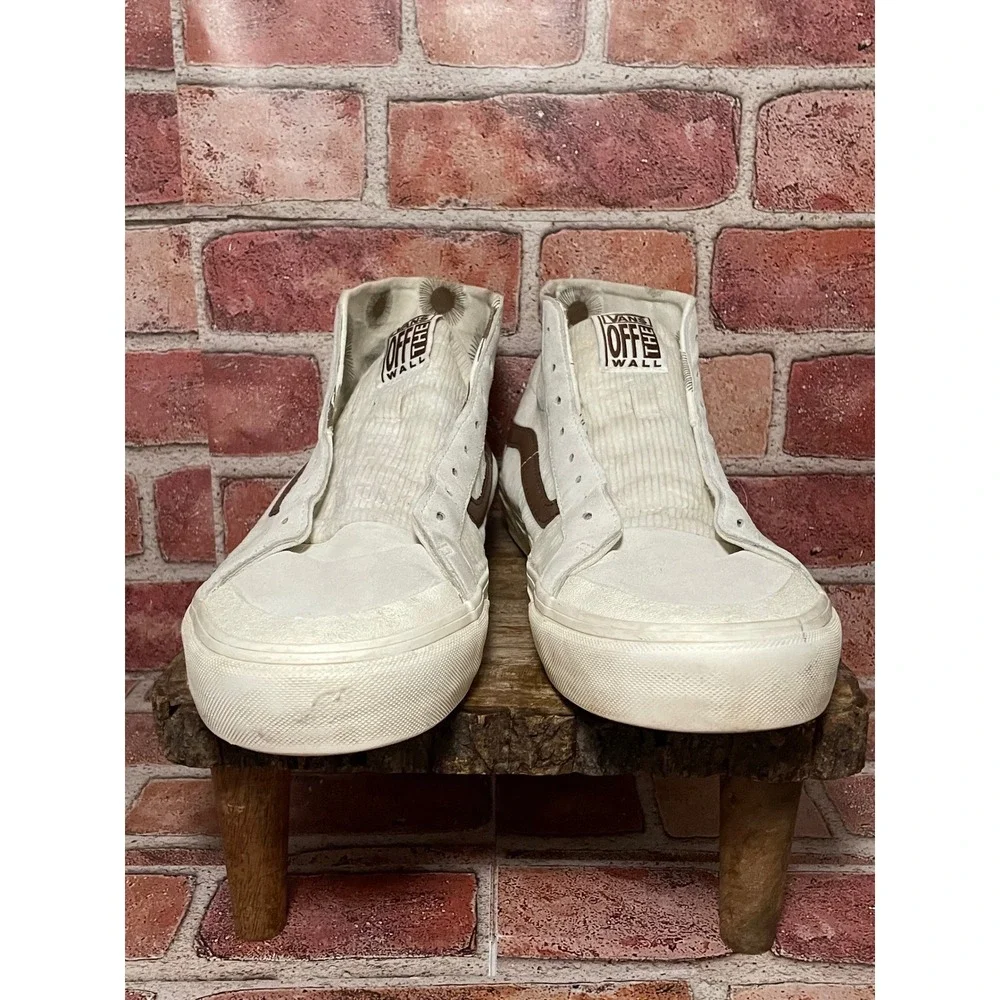 Vans x Thalia Surf Shop Sk8-Hi Corduroy Suede Cream Brown Mens 11 Sneakers